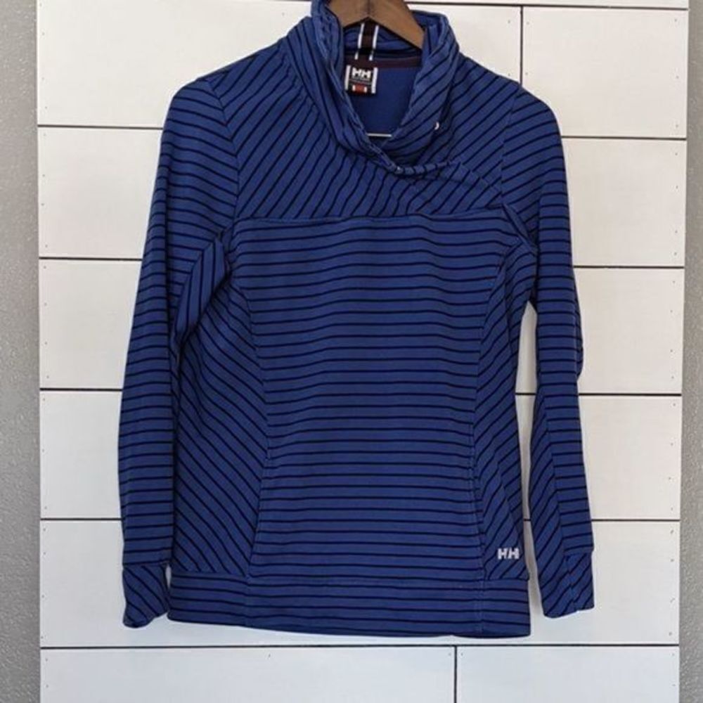 Helly Hanson Blue and Black Sweatshirt Small